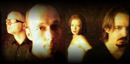 Steve Marker, Duke Erikson, Shirley Manson and Butch Vig